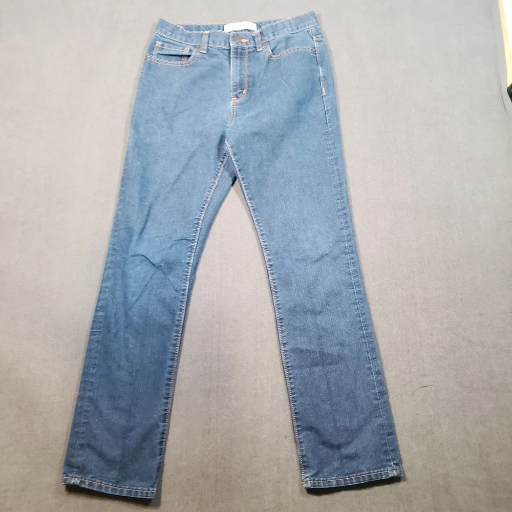 Old Navy Skinny Jeans Boys‎ Size 16 Blue Dark Rinse Adjustable Waist 284276-03